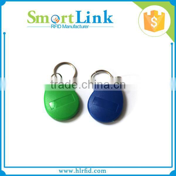Hot sell ABS rfid keychain with writable chip EM4305,rfid electronic keyfob for access control