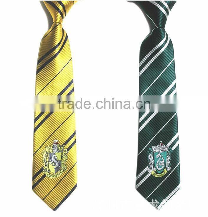 Costume Accessory Halloween Party Cosplay Boys Tie with Badge Gryffindor/Slytherin