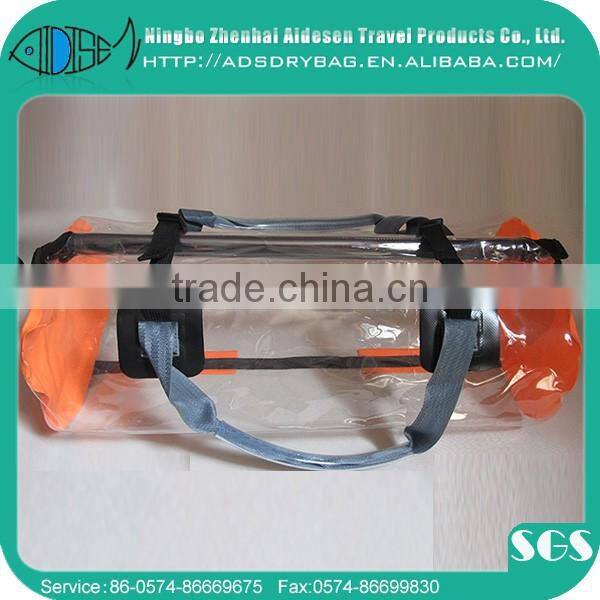 2013waterproof PVC TransparentTarpaulin fishing bag35L