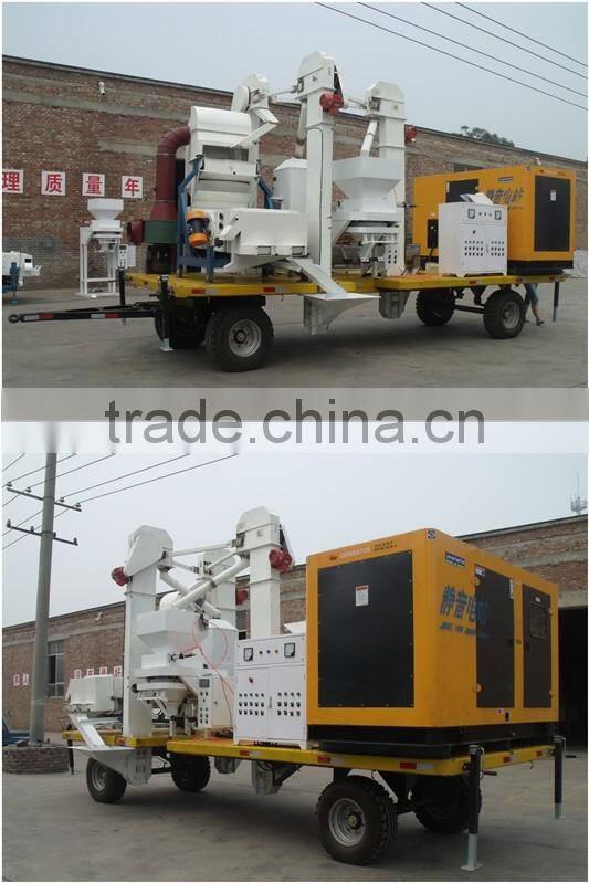 mobile seed cleaning and bagging plant