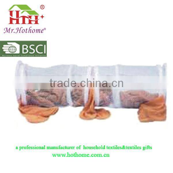 BSCI Portable folding colored mesh washable laundry bag