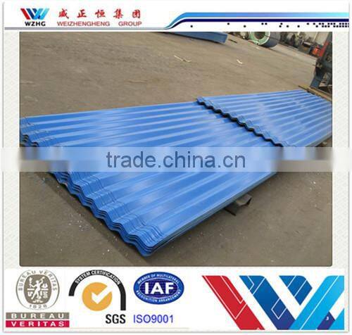 2016 popular galvalume corrugated trapezoid roofing sheets, prepainted steel tile, sell to importers/traders