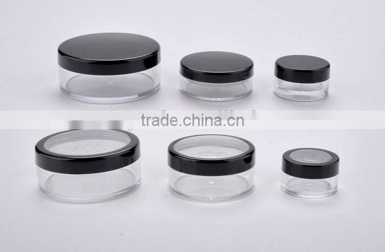 AS PS Plastic jar 3g 5g 10g 20g 30g loose powder