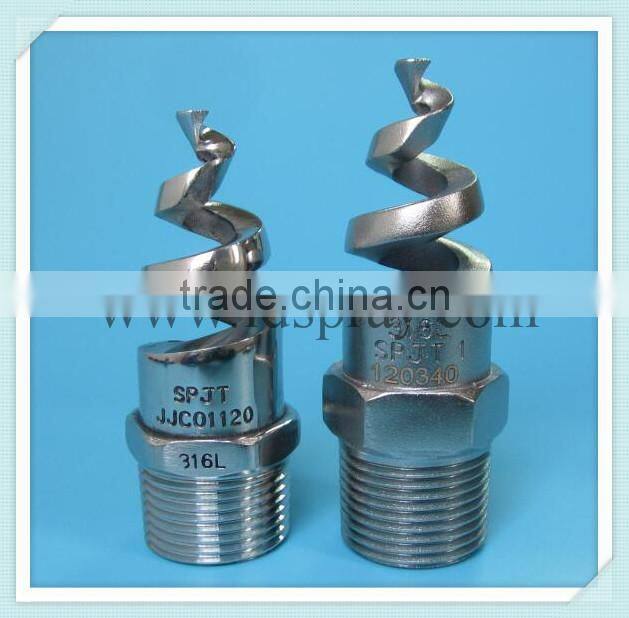 Specialized in plastic or SS Spiral spjt whirljet nozzle
