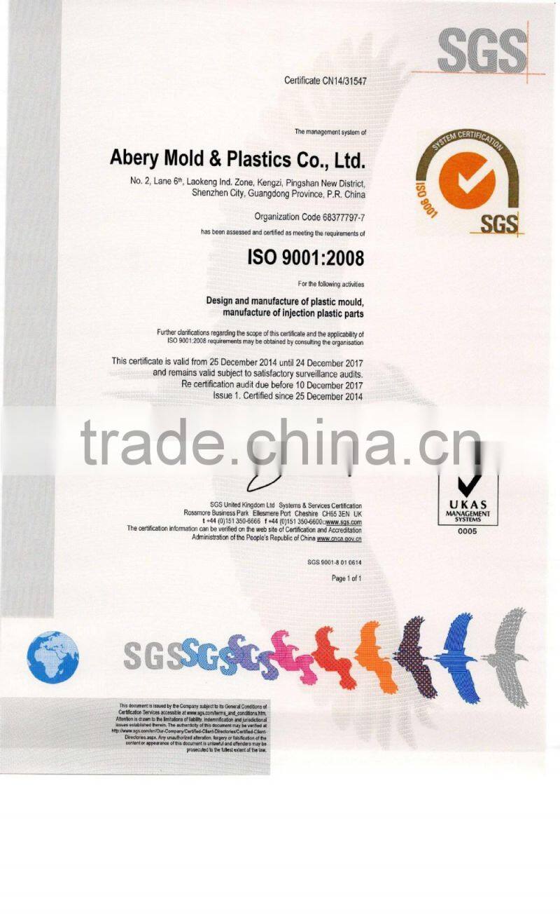 Plastic injection moulding factory manufacturing new auto parts molds