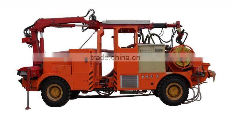 HSC-2013 tunnel construction shotcrete equipment wet mix concrete spray system with robot arm