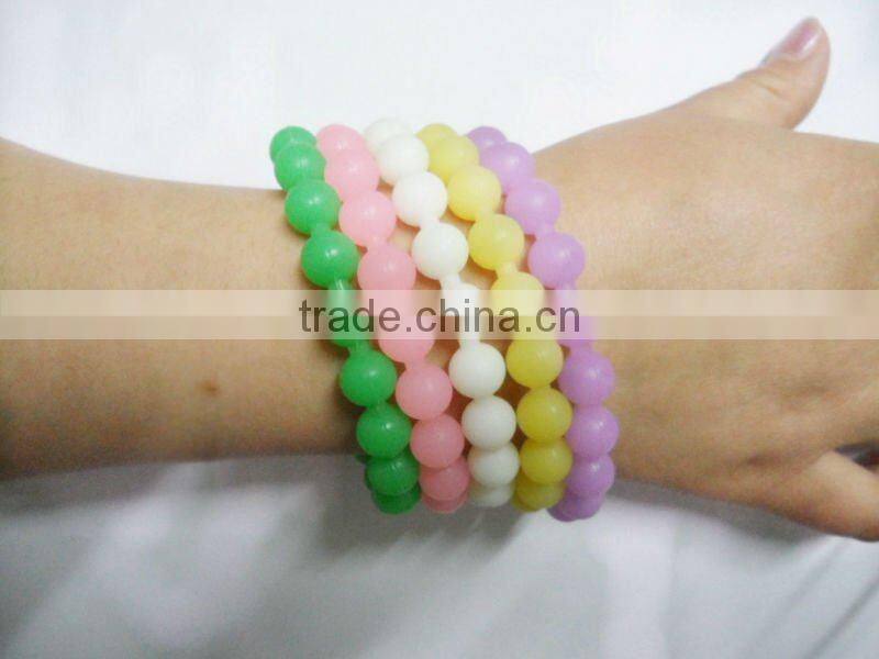 Fancy Silicone Beaded Bracelet