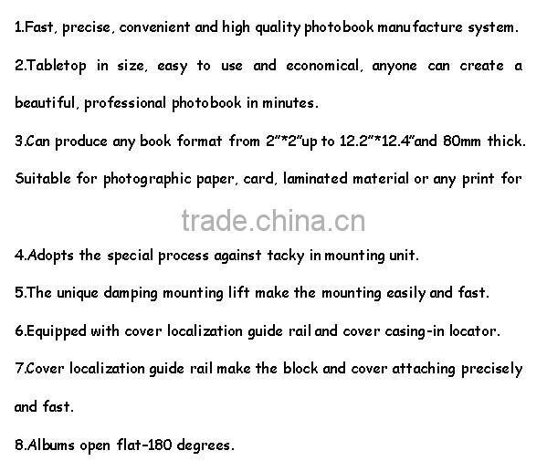 Table Top Photo Album Binding Finishing Machine Photobook Making System 12 Inch