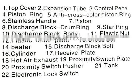 Table top italian ice cream making machine,macchina del gelato (ZQR-811CTBA)