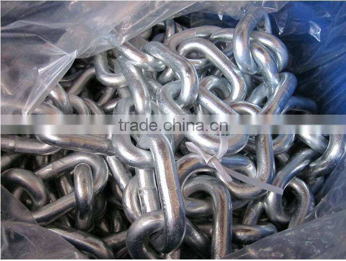 China manufacturer Rigging hardware galvanized DIN763 link chain