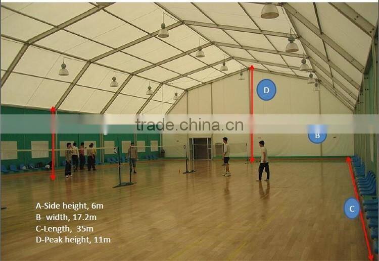 Hot sale indoor structure 17x35m tent for tennis court