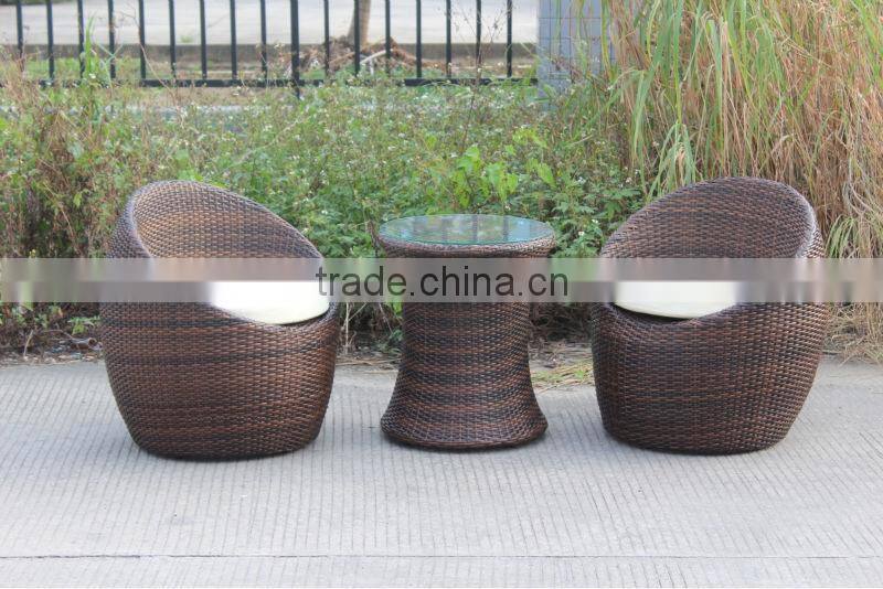 Outdoor Rattan Furniture Cozy Garden Wicker Coffee Table And Chair