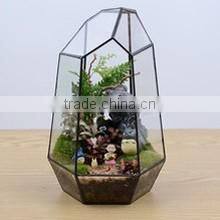Home DIY decor micro landscape clear terrarium geometric glass greenhouse