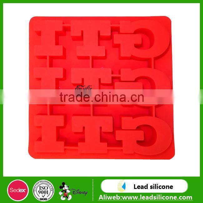 Existing Molud New Arriva Word Shape Silicone Ice Cube Tray