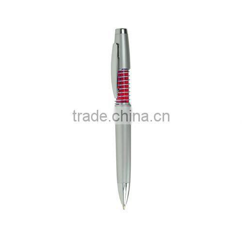 Fashional ballpoint pen with spring for office use