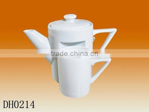 Custom logo wholesale ceramic tea pot , new design modern teapot set,teapot cup