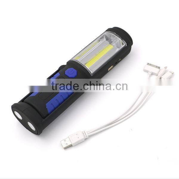 High quality Portable magnetic base rechargeable COB LED work light
