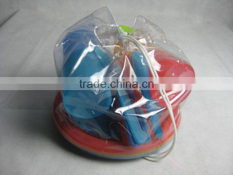 24sets PP colorful plastic picnic set/portable plastic tableware set/dinnerware set