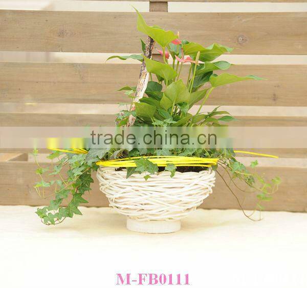 Home decorate bowl shape wicker vase & flower basket