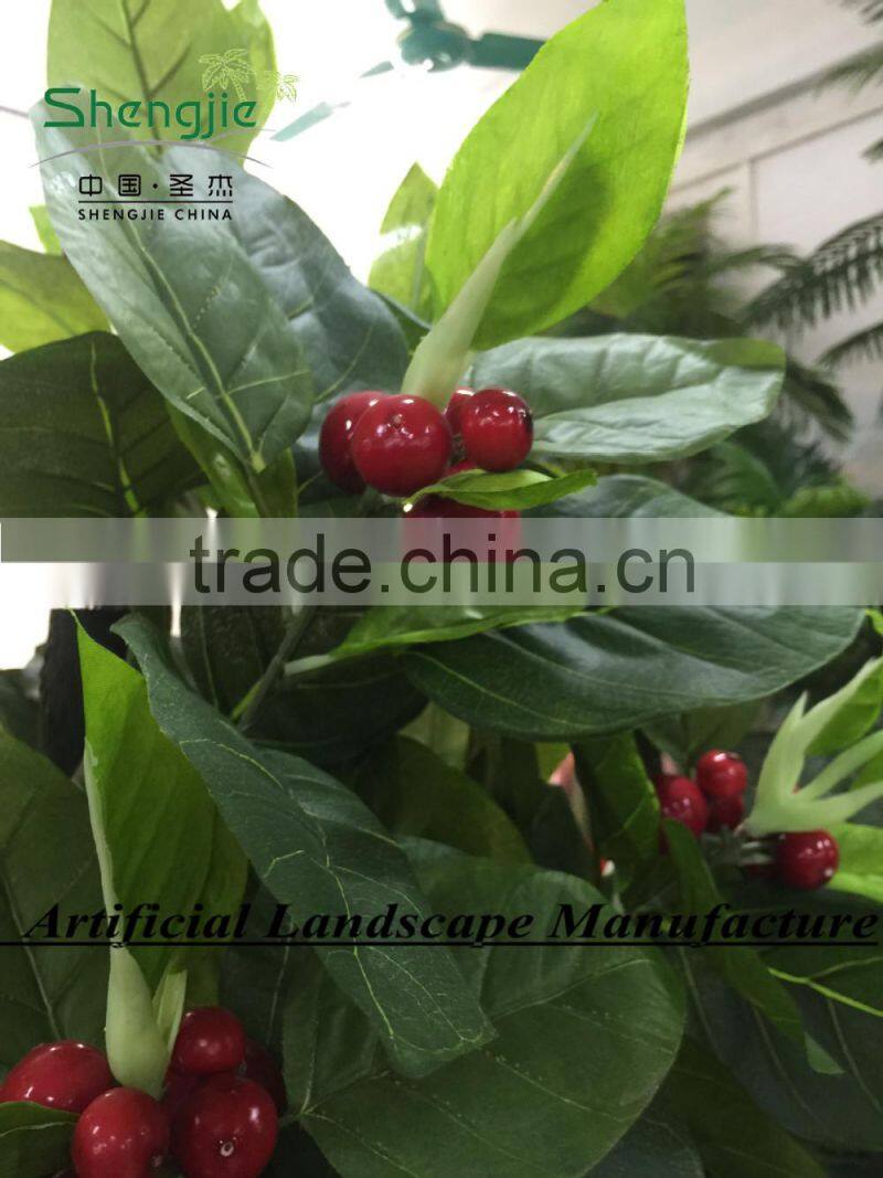 SJ10#110019004 indoor artificial apple tree bonsai ,2015 new arrival and high simulation tree GuangZhou