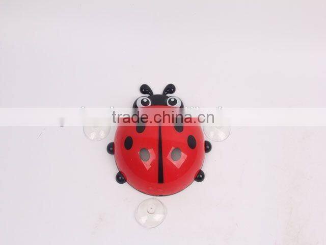 Ladybug shaped bathroom item /storage rack plastic toothbrush holder