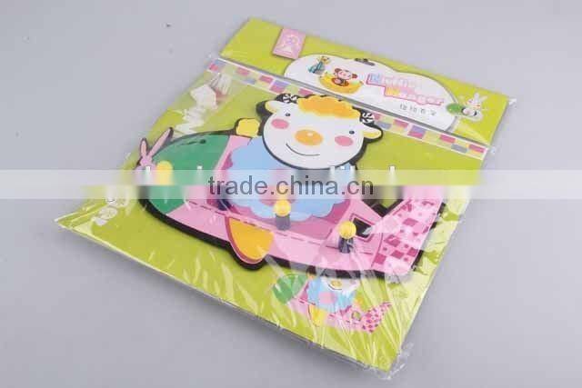 Cartoon sheep shape EVA hook wirh plastic plate/animal shaped hook