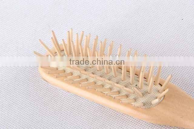 64 holes wooden message/comb hair brush