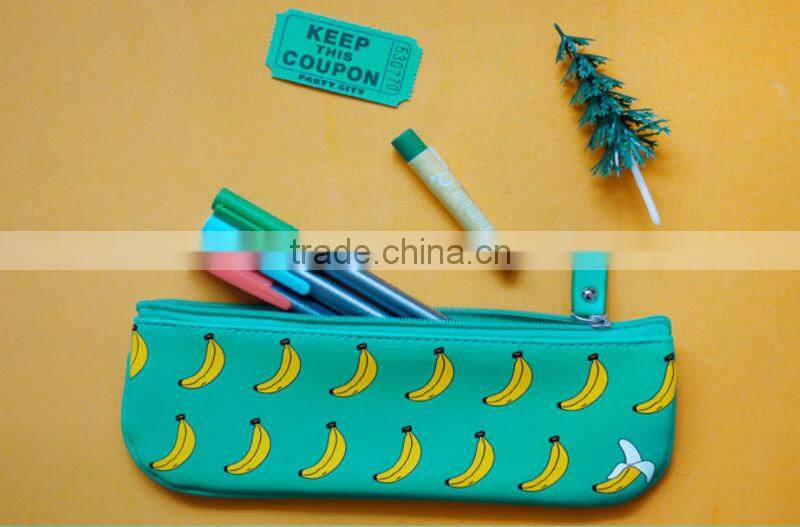 Novelty Candy Color PU Pencil Bag