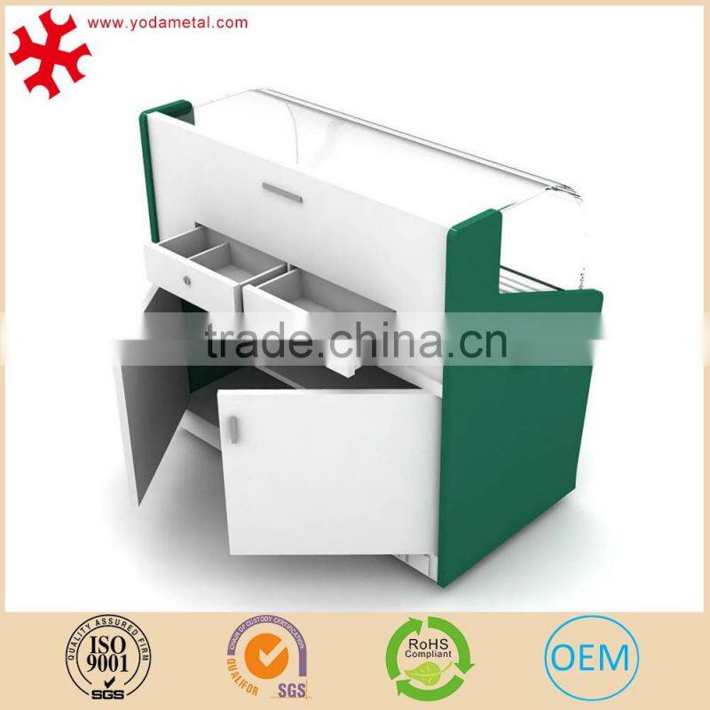 Factory price floor standing glass tobacoo cigarette display cabinet