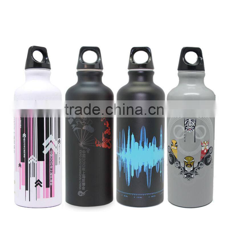 Promotional Logo Printed aluminum outdoor sports water bottle