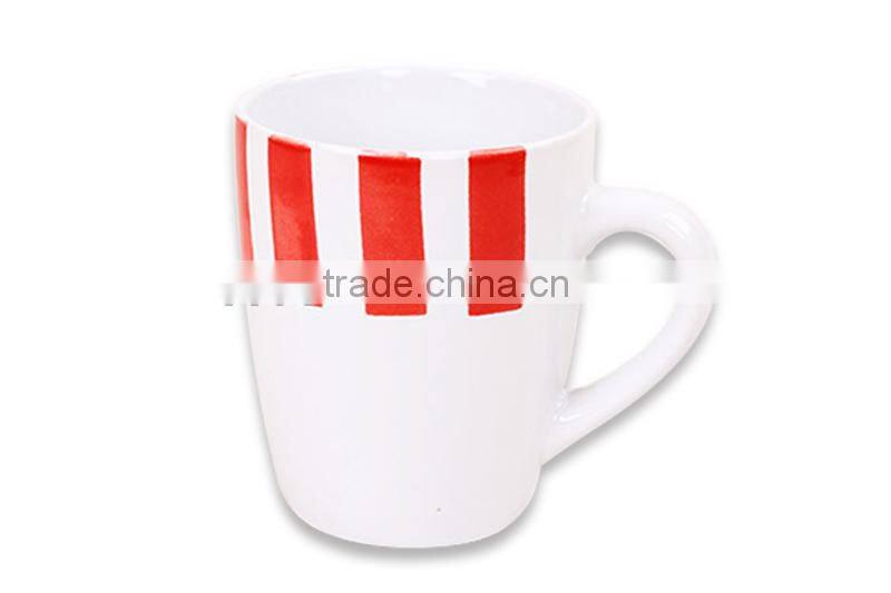Red stoneware dinnerware mug