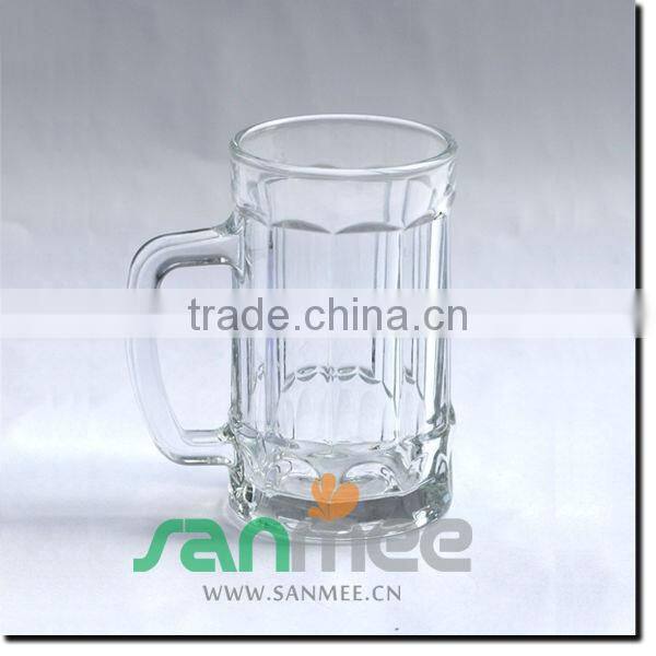 Quality Straight Beautiful Clear Glass Beer Mugs