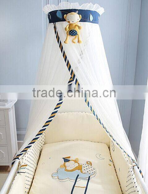 Adorable Little Friend Monkey Designed Mosquito Net and Bed Crown for Baby Crib BF11-08023a