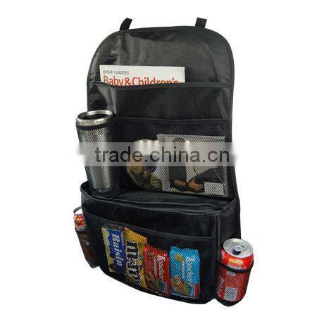 Seat back organizer with cooler