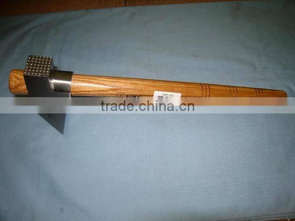 forged Adze with wooden handle