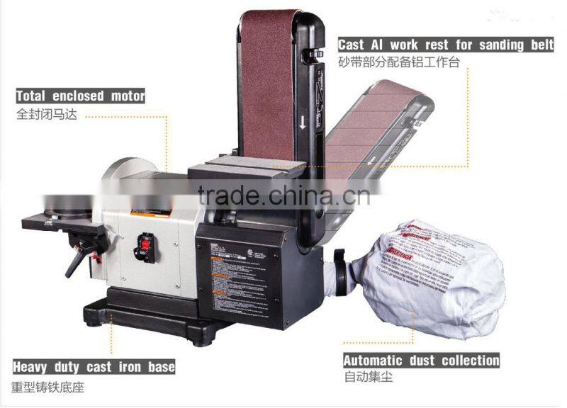 BD4800 CE Certification Belt Disc Sander With Auto Dust Collection