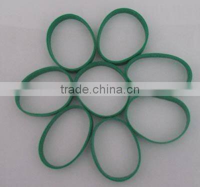 smalll green elastic rubber band of natural rubber