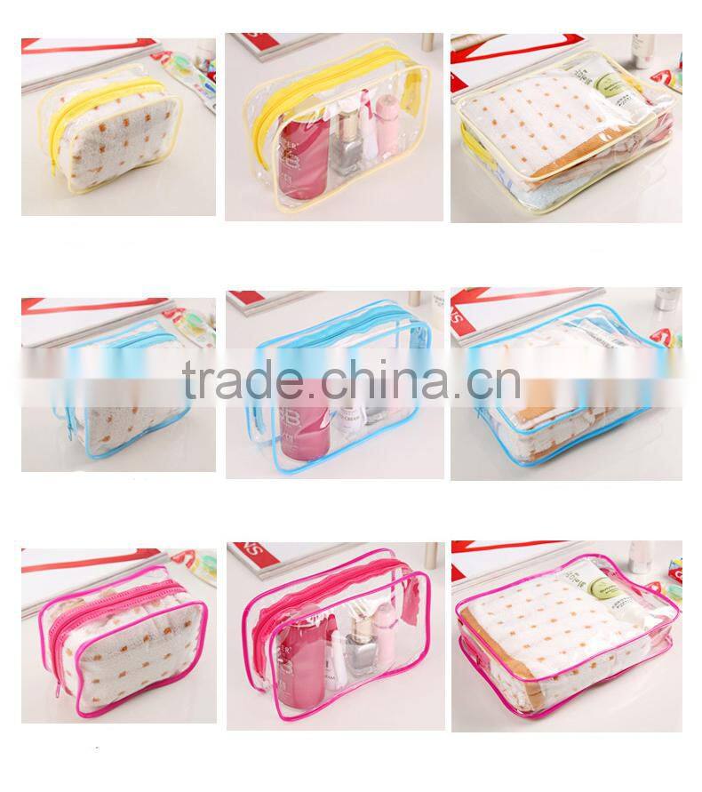 Candy clear pvc storage bag for toiletry