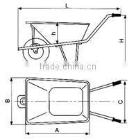 WB5204 easy to assemble wheelbarrow