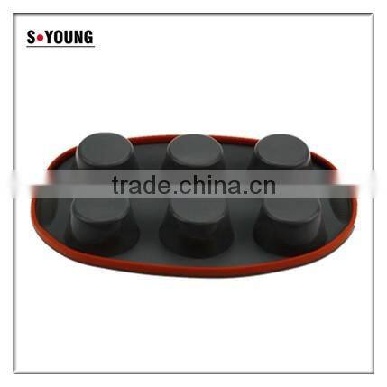 10111 6pcs cups Shape Silicone Cake Mold