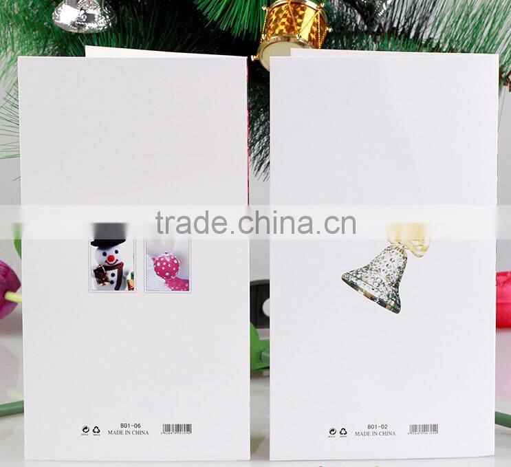 China Made Custom Christmas Greeting Crads Printing Handmade Paper Greeting Cards Designs