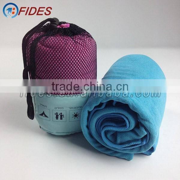 ultra fine microfiber quick dry sports towel with bag