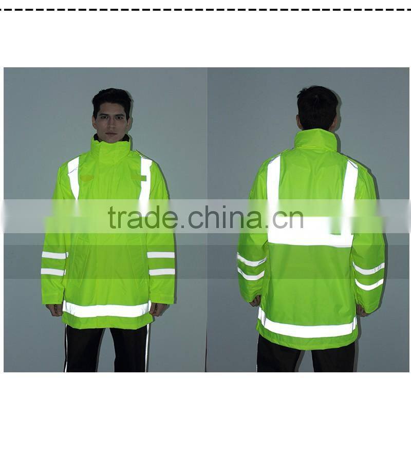 3M Reflective Straps Waterproof Safety Raincoat Manufacturers