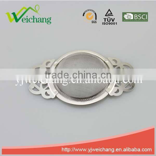 WCA292 Tea Strainer Steeper Infuser Extra-fine Mesh with tray flower shape Best for Infusing