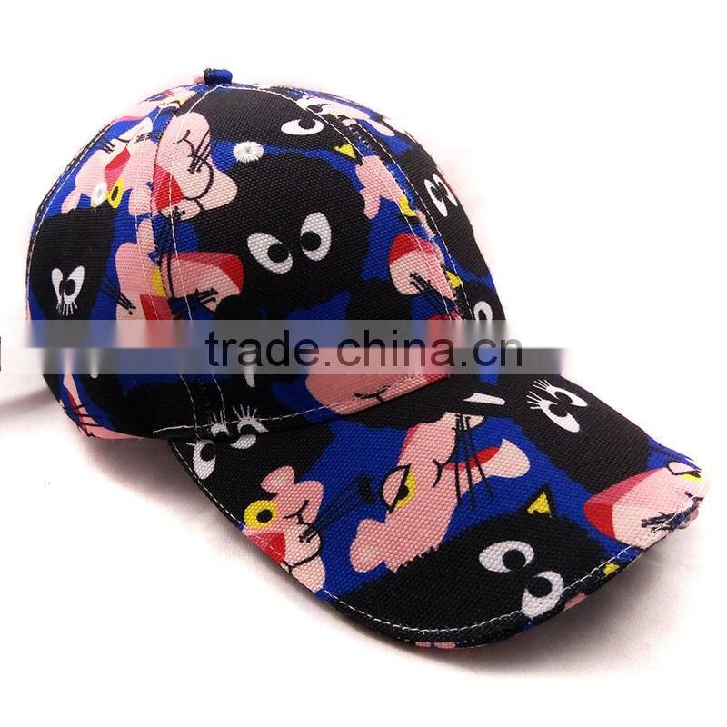 custom 100% canvas printing Led lights baseball caps and hat