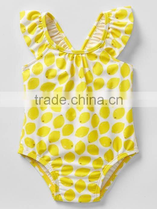 Baby Grils Flutter One-piece Swimsuit & Kids swimwear HSD5040