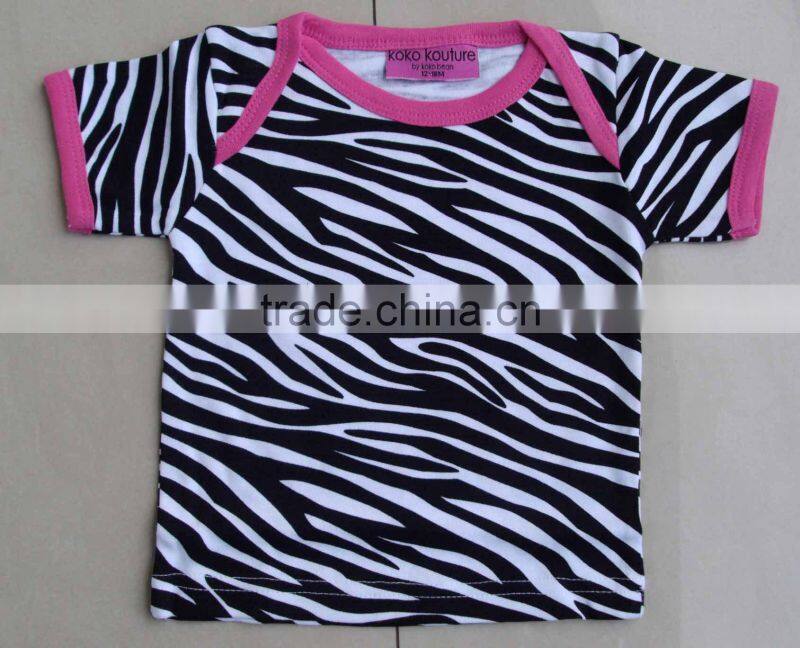 animal printed heavy weight t-shirts, baby long sleeve 100%cotton t-shirt