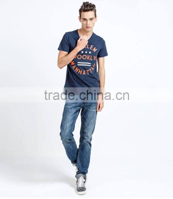 OEM cotton Jersey style t shirt Men / Custom style t shirt