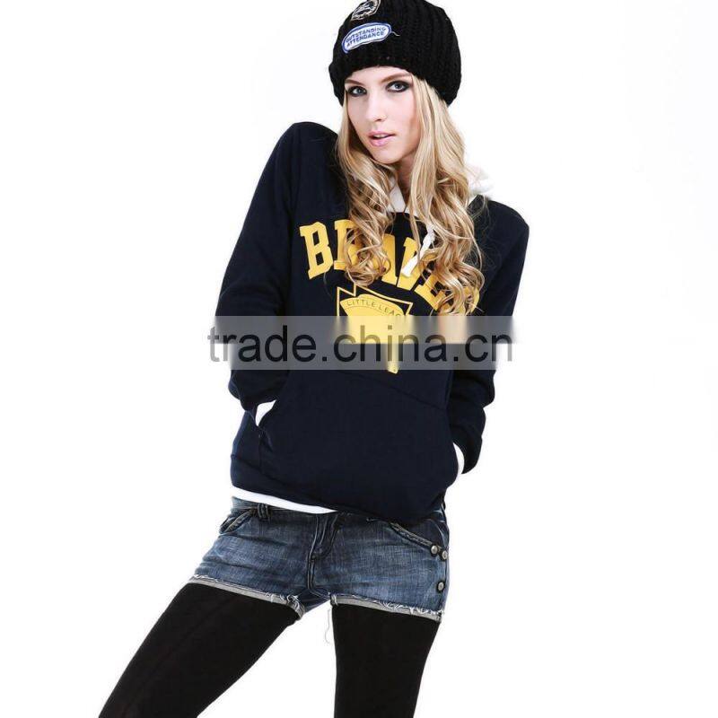 DIY logo fleece Hoodies sweater unisex sweater wholesale and sale