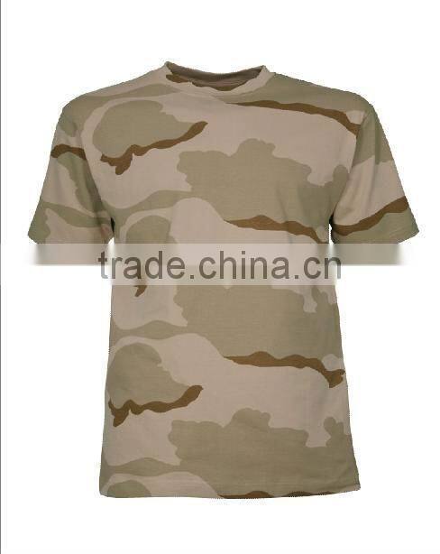 oem service polyester/cotton camouflage t-shirt wholesale from ningbo